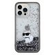 3. Karl Lagerfeld Liquid Glitter Choupette Hülle für iPhone 13 Pro / 13 – transparent