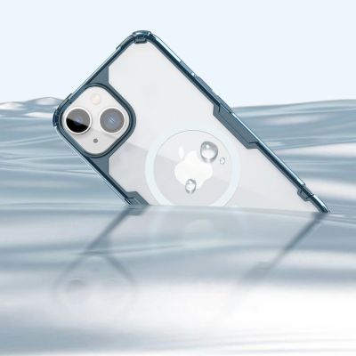 15. Nillkin Nature Pro Magnetische Hülle iPhone 14 Plus magnetische Hülle MagSafe blau