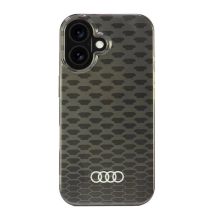 Audi IML Stitching Pattern MagSafe iPhone 16 6,1" schwarz/schwarzes Hardcase AU-IMLMIP16-Q5/D3-BK