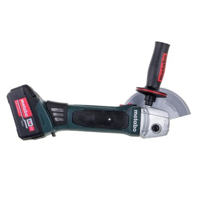 2. METABO W 18 LTX 150 QUICK Winkelschleifer (600404650) + metaBOX 165 L Koffer Grün, Schwarz