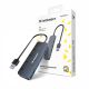 USB-A Hub Wozinsky WHS080YSS 4 x USB-A 3.0 mit einzelnen Schaltern, Aluminium, mit 30 cm Kabel - grau