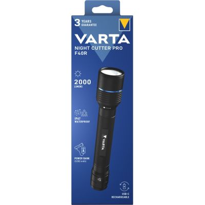 7. Varta 18922 Schwarze LED-Handtaschenlampe