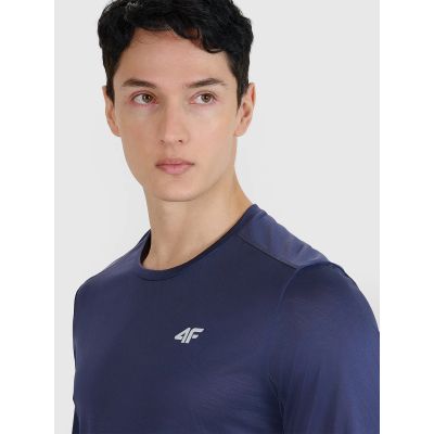 4. Schnelltrocknendes Herren-Laufshirt mit langen Ärmeln 4F 4FWSS25TFLOM326-22S