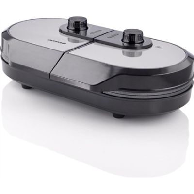 16. Gorenje Mini-Grill, Elektrogrill, Waffelplatte, WM1400SB, 1400 W, Durchmesser 18 cm, Schwarz