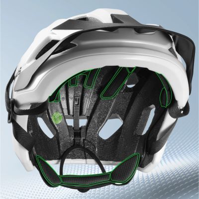 7. Rockbros LK-67 Jugend-Fahrradhelm mit abnehmbarem Visier 54–58 cm – Weiß