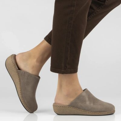 7. Filippo DK7567 Keilsandalen aus taupefarbenem Leder