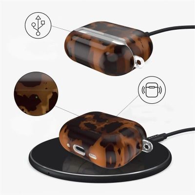 4. Tech-Protect Lamano Hülle für AirPods Pro 3 – schwarz und braun