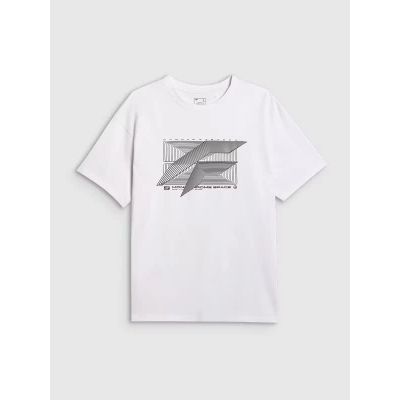 6. Herren-T-Shirt mit Aufdruck, regulär, Größe 4F 4FRAW25TTSHM3259-10S