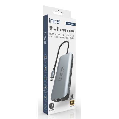 4. Inca ITPC-10TX USB-Typ-C Hubs und Konzentratoren 5000 Mbit/s Grau