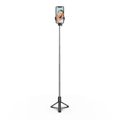 5. Selfie-Stick WHS1Y Teleskopstativ 1 m mit Telefonhalter – Schwarz