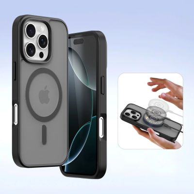 5. Dux Ducis Lawa Lederhülle für iPhone 16 Pro - Schwarz