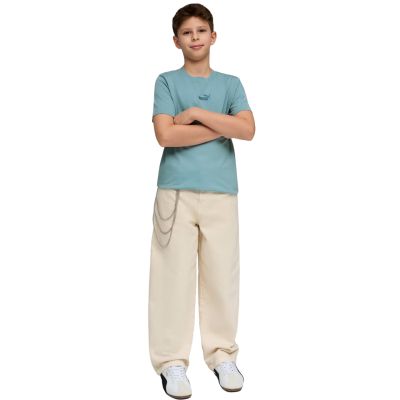 5. Puma ESS Small No. 1 Logo Centered Tee für Kinder Blau 692975 47