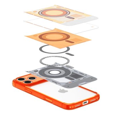 6. Spigen Ultra Hybrid MagSafe Hülle für iPhone 18 Pro Max / 17 Pro Max – Orange