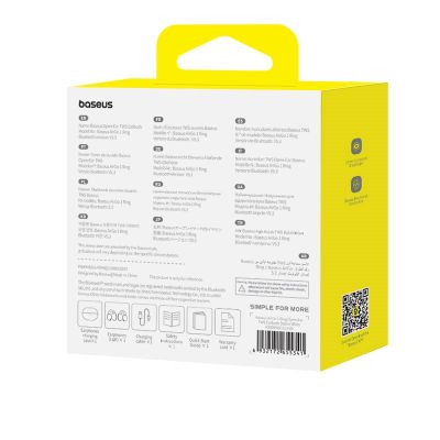 7. Baseus AirGo 1 Ring Open-Ear TWS-Kopfhörer (Weiß)