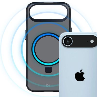 3. 3mk Smoke Case Mag&Stand für iPhone Air - Schwarz