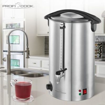 4. ProfiCook PC-HGA 1111 – Heißgetränke – nicht isoliert – Edelstahl – mit Drehregler – 16 l – 1500 W