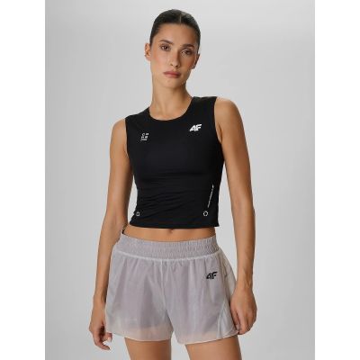 Schnelltrocknendes Damen-Trainings-Crop-Top 4F 4FRAW26TFSLF1271-20S