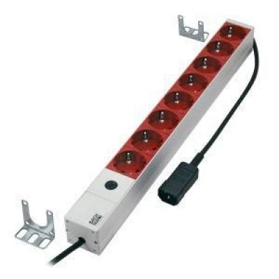 MicroConnect 8-Port 19" 1HE Steckdosenleiste