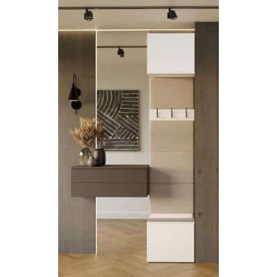 7. Garderobenschrank HAGA, 1 Stück, Weiß