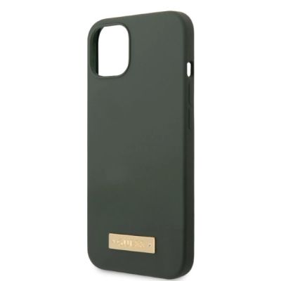 6. Guess GUHMP13MSBPLA iPhone 13 6.1" grün/khaki Hartschale Silikon Logo Plate MagSafe