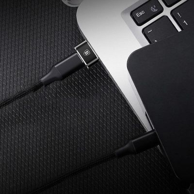14. Baseus Mini USB-C-zu-USB-A-Adapter – Schwarz