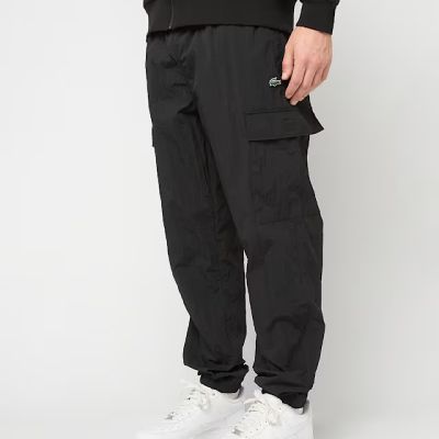Lacoste Herren-Jogginghose aus gewebtem Cargo-Material, Schwarz - XH5121-00-031