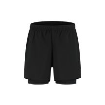 Rogelli Herren 2-in-1 DISTANCE Shorts, schwarz, Größe 3XL