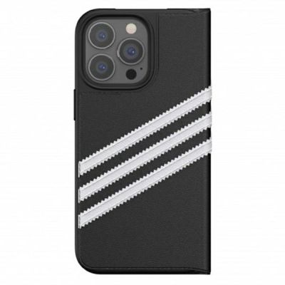 5. Adidas OR Booklet Case PU für iPhone 13 Pro / iPhone 13 - Schwarz und Weiß