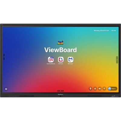 18. Viewsonic IFP6541 Interaktives Whiteboard 165,1 cm (65") 3840 x 2160 px Touchscreen Schwarz