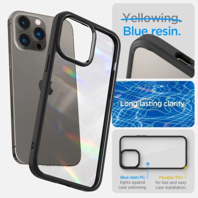 8. Spigen Ultra Hybrid-Hülle für iPhone 14 Pro – Mattschwarz