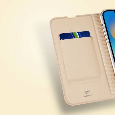 14. Dux Ducis Skin Pro Holster Flip Cover für iPhone 14 Plus Gold