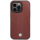 3. Hülle BMW BMHMP14X22RFGR iPhone 14 Pro Max 6.7" Burgund/Bordeaux Leder Rautenmuster MagSafe