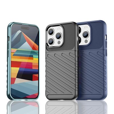 6. Gepanzerte iPhone 15 Pro Thunder Hülle – Blau
