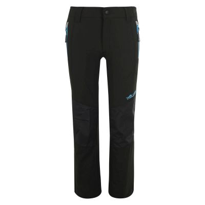 Trollkids Lysefjord Kinderhose, schwarze Softshellhose für Mädchen/Jungen (147-603)