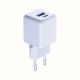 12. 3mk Hyper GaN Ladegerät 20W QC4+ PD PPS USB-C USB-A Wandladegerät - Weiß