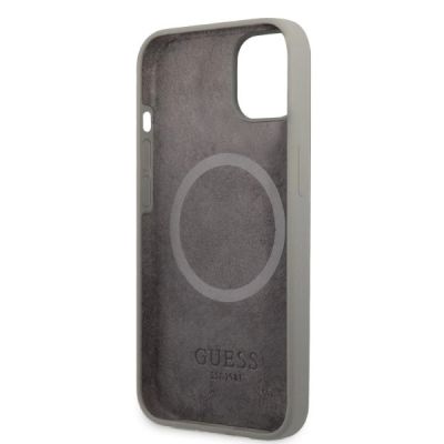 7. Guess GUHMP13SSPLG iPhone 13 mini 5,4" grau/graue Hartschale Silikon-Logoplatte MagSafe