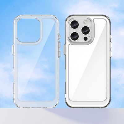 8. Schutzhülle im Weltraum-Design für iPhone 16e/17e mit flexiblem Rahmen – Transparent