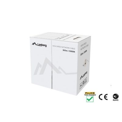 LANBERG UTP-KABEL CAT.5E 305M CU-DRAHT GRÜN FLUKE-GEPRÜFT LCU5-12CU-0305-G