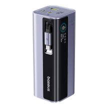 Baseus EnerGeek GR11 20000mAh 145W Powerbank mit einziehbarem Kabel – Grau