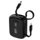 Dudao K32 Powerbank 22,5 W 10000 mAh mit integriertem USB-C/ Lightning Kabel - Schwarz