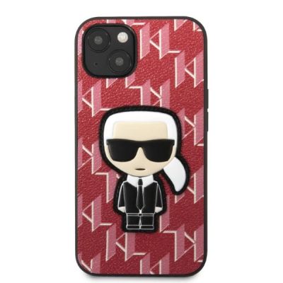 3. Karl Lagerfeld KLHCP13MPMNIKPI iPhone 13 6.1" Hardcase rot/rot Monogram Ikonik Patch