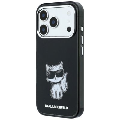 2. Karl Lagerfeld IML Choupette Body Sketch Print MagSafe Hülle für iPhone 17 Pro / 18 Pro - Schwarz