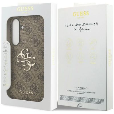 9. Guess Big 4G Classic Logo Hülle für Samsung Galaxy S25 FE - Braun