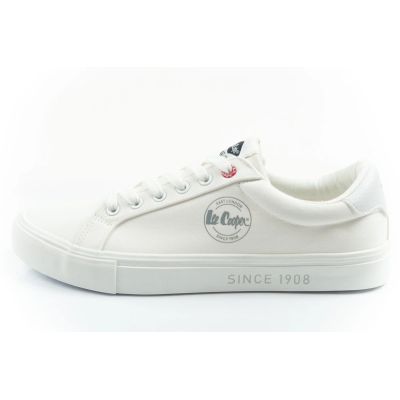 2. Lee Cooper Herren-Sportschuhe, modische weiße Sneaker, bequem