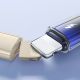 14. Joyroom S-A42 Crystal-Clear Serie 3A USB-A – Lightning Kabel 1,2 m – Schwarz