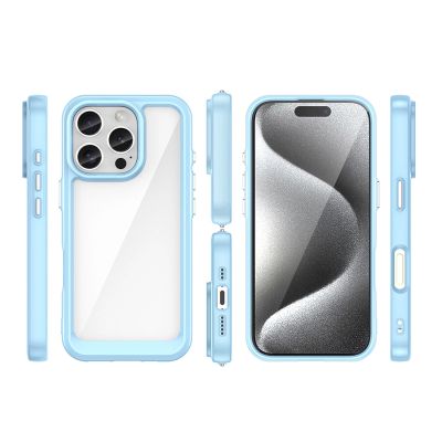 2. Outer Space Case mit Gelrahmen für iPhone 16 Pro Max – blau