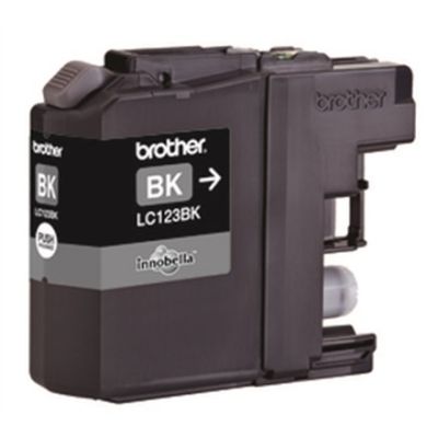 4. Brother LC-123BK Tintenpatrone, 1 Stück, Original Schwarz