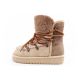 11. D.Franklin Damen Winter Schneestiefel, modisches Fellfutter, braun beige hoch