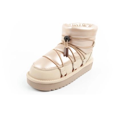 12. D.Franklin Damen Winter Schneestiefel Modische isolierte goldene Stiefeletten