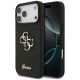 Guess Fixed Glitter Big 4G Hülle für iPhone 17 Pro Max / 18 Pro Max - Schwarz